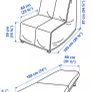 Ikea Lycksele Lovas Chair Bed Image 6