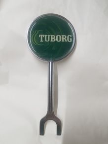 tuborg beer tap display advertising accessorie ,,good condition,,nice in any home bar or man cave pub restaurant,buyer collects or pays postage thank you .