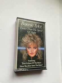 Original vintage 1983 cassette release of Bonnie Tyler's hit album Faster Than The Speed Of Night