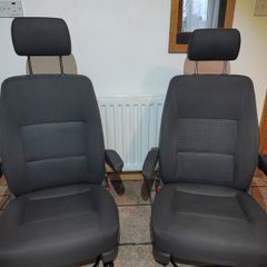VW T6 T5 Transporter Pair Of Front Capitan Seats