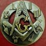 Masonic commerative coin. Image 2