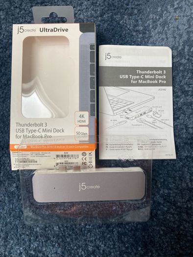 MacBook Pro Mini Dock j5create USB-C 4K HDMI
