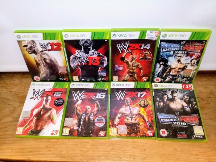 Mint Xbox 360 Wrestling Games Bundle