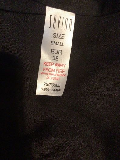 BNWTS Savida Black ditzy floral pleated midi Skirt size S 8/10 includes postage