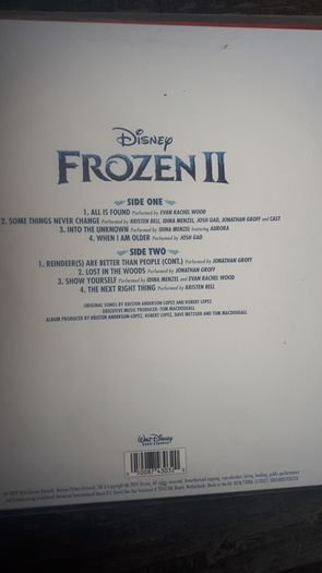 frozen 2 soundtrack vinyl