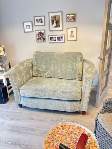 Light blue sofa