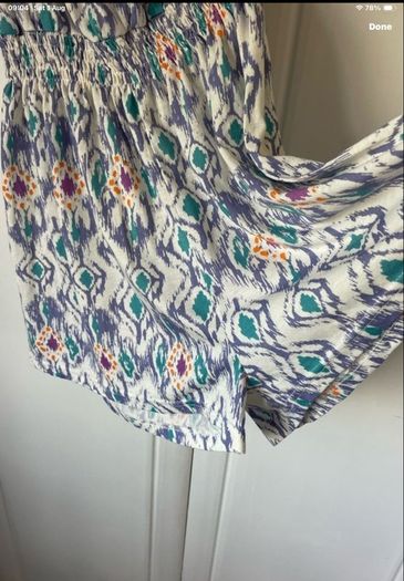 playsuit boohoo off shoulder 8/10 Bnwot