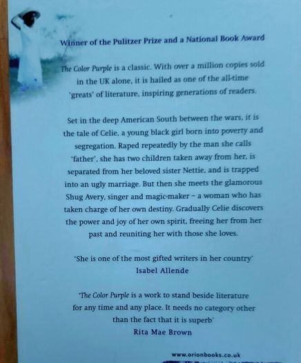 The Colour Purple. Alice Walker. Four books 10 euro