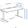 Mittzon office desk 140cm x 80cm Image 3