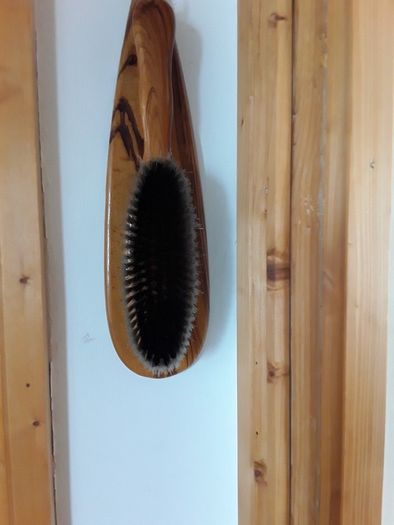 wooden clothes brush