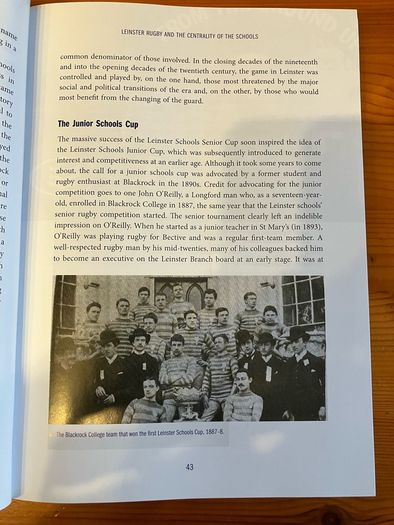 Sport book: 'A History of Rugby in Leinster'