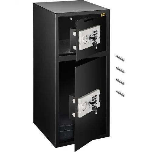 83.8 cm Digital Double Door Safe Depository Box Gun Safes Cash Office Security Lock Strong Iron Larger Digital Safe Box