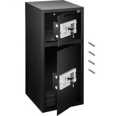 83.8 cm Digital Double Door Safe Depository Box Gun Safes Cash Office Security Lock Strong Iron Larger Digital Safe Box