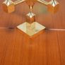 Vintage Brutalist Solid Brass 5-Arm Candelabra, 1970s. Image 4