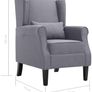 _Fabric Armchair Relax Chair Upholstered Lounge Chair, Light gray Image 3