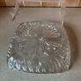 Art Deco Pressed Glass 4 Section square Serving Dish Image 4