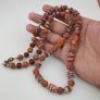 Vintage Venetian Style Skunk Eyes & Feather Desgin Glass Beads Necklace Image 9
