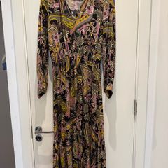 ZARA Paisley Midi Dress Boho Style Size S