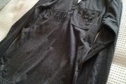 Grey Long-Sleeved Men's Top - Size Small