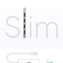 USB Hub, Ultra Slim 4 Ports USB 3.0 Splitter Portable Extension Data Hub HighSpeed with Micro USB Port Compatible With MacBook XPS Surface Pro PS5 PS4 Xbox One, USB Stick, HDD, Keyboard, Mouse Image 5