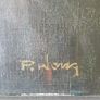 Vintage - Painting on Canvas - P. Wong Image 4
