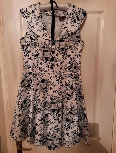 Vodoo Vixen 50s Style Retro Swing Dress - Size 14