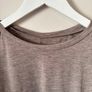 Beige Marl T Shirt Top Size S! Image 3