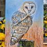 Barn Owl / oil painting on canvas panel Image 2