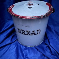 Antique bread bin
