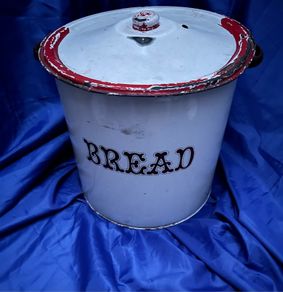 Antique bread bin