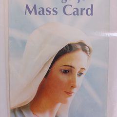 Mass Card from Medugorje