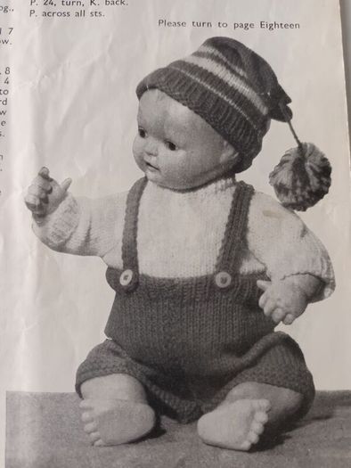 Knitting Booklet - Copy- Baby Doll Clothes - 6 Outfits - Penelope N33