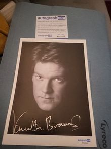 Kenneth Brannagh signed picture with coa