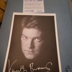 Kenneth Brannagh signed picture with coa