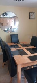 Dinning Table & 6 leather chairs