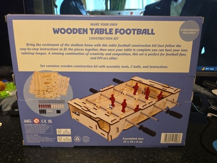 Wooden Table Football