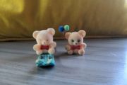 Vintage bears with red bows