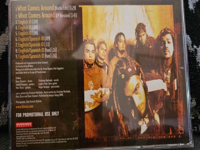 Ill Nino "What Comes Around" CD Single Promo