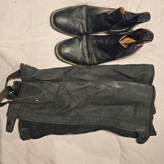 Leather Jodphur Boots & Half Chaps