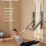 Wall-Mounted Pilates Reformer Springboard Maple Wood Resistance Training System for Home & Studio Image 7