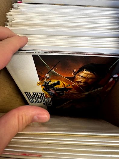 Image Long Comic Box w 275 comics for Sale
