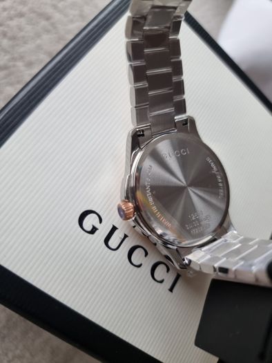 (New) Gucci Rose Gold Classic Two Tone Watch, Swiss Made