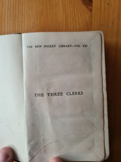 The Three Clerks. By Anthony Trollope.1.
