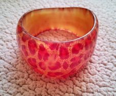 Bangle red golden leo