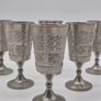 Set of 6 Vintage Mullingar Pewter Celtic Goblets Image 2