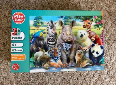 Play tive 3D Animal Jigsaw Puzzle - see 2 pics