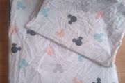Reversible Minnie &amp; Mickey Mouse double duvet set