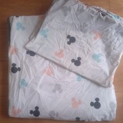 Reversible Minnie & Mickey Mouse double duvet set
