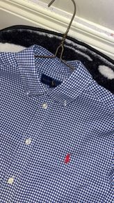 Polo Ralph Lauren Kids  Long Sleeve Striped Shirt Kids 14 16 Blue Stripe
