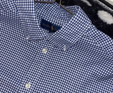Polo Ralph Lauren Kids  Long Sleeve Striped Shirt Kids 14 16 Blue Stripe